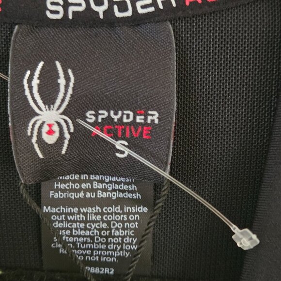 Spyder Active NWT Full Zip Hoodie Zip Pockets Logo All Season Size S - Picture 6 of 6